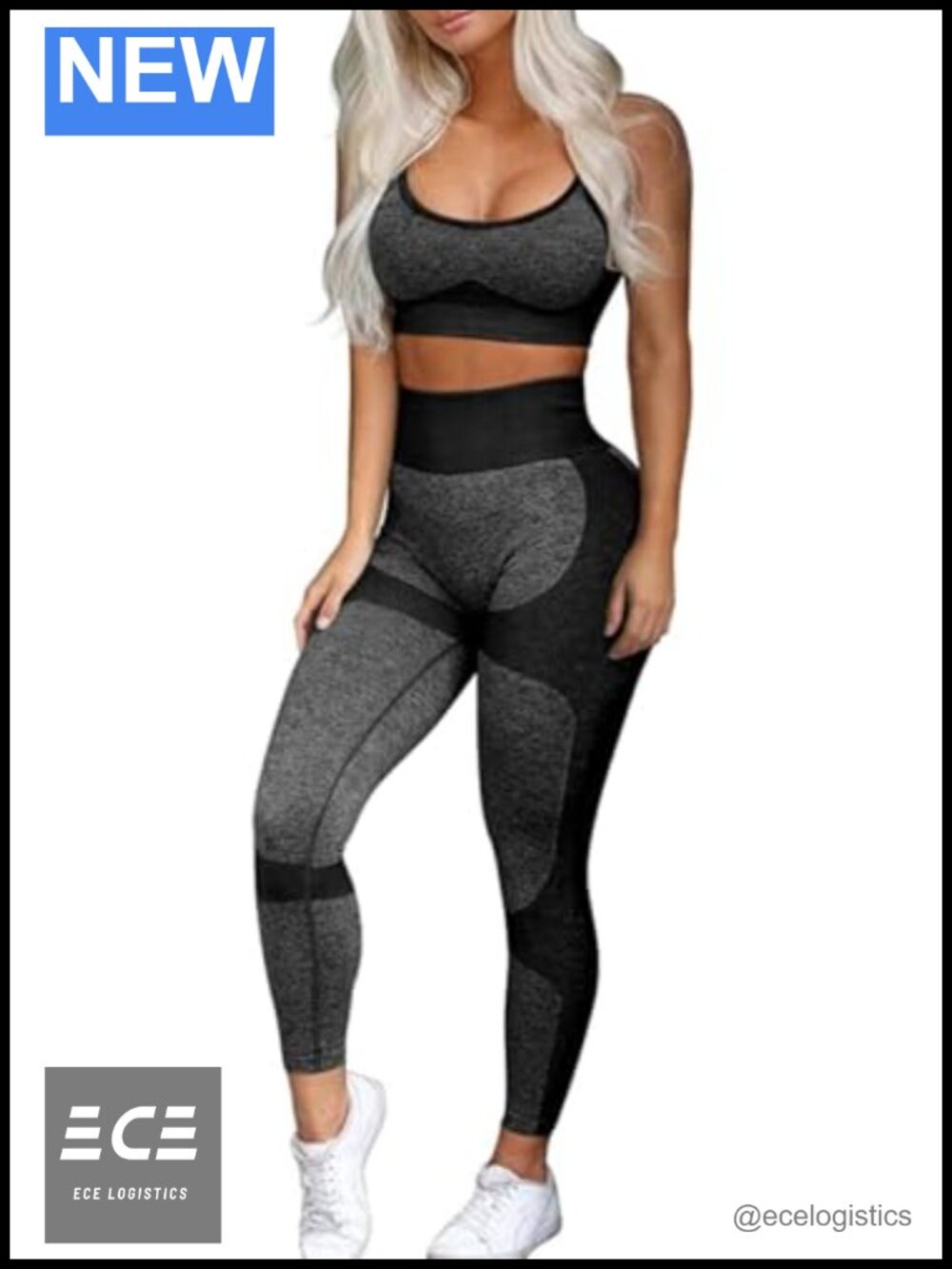 OLCHEE Seamless Workout Set with Sports Bra & Leggings